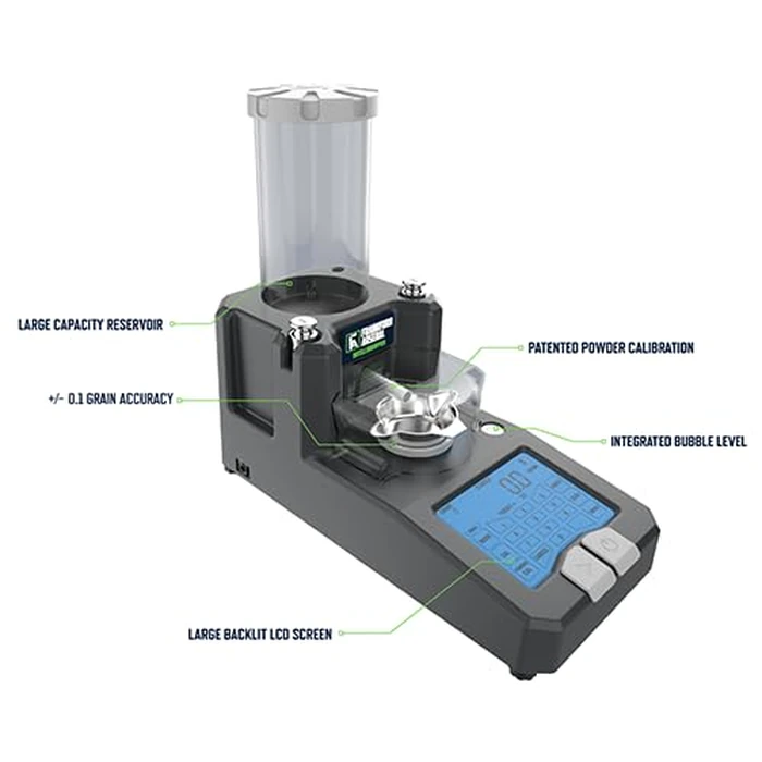 Frankford Arsenal Intellidropper Electronic Powder Measure for Powder Measuring with LCD Display and Free Reloading Database App for iPhone, Windows, and Google,gray by Frankford Arsenal - Image 3