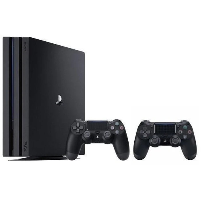 Sony PlayStation 4 Pro Console with 2 Controllers (Bundle) - 2TB - Jet Black by Sony - Image 1