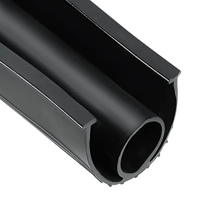 MYFULLY Garage Door Bottom Seal Rubber U-Shaped Weather Stripping Kit Replacement, Weatherproofing Universal Sealing for Doors, Black (1/4 Inch T-End, 20FT Long) by MYFULLY - Used - Very Good condition