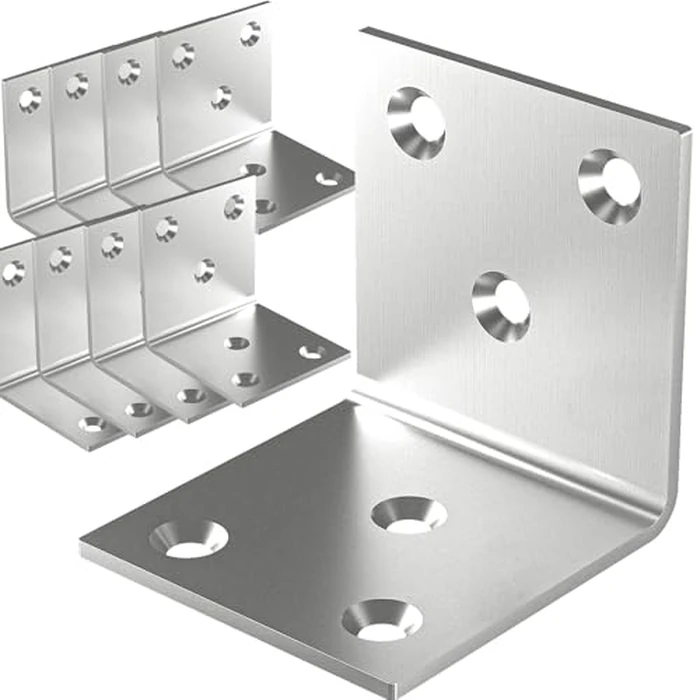20Pcs Stainless Steel Angle Bracket, 2"x2"x2" Heavy Duty L Brackets for Wood, 50MM 2Inch Wide Corner Brackets Metal Corner Brace 90Degree L Shape Bracket for Wooden Frame Bed Furniture Bookshelf by REDOVANT - Used - Very Good condition - US$17.84