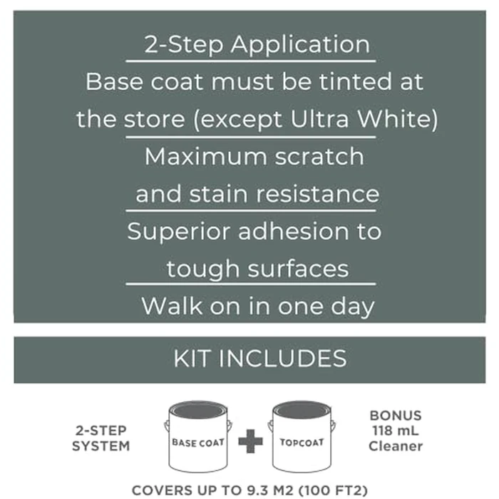 Rust-Oleum Home Floor Coating Kit in Ultra White Matte Finish for Kitchens, Basements, Bathrooms by Rust-Oleum - Image 3