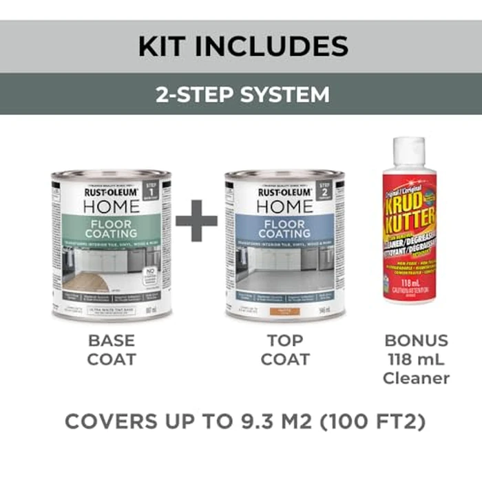 Rust-Oleum Home Floor Coating Kit in Ultra White Matte Finish for Kitchens, Basements, Bathrooms by Rust-Oleum - Image 4