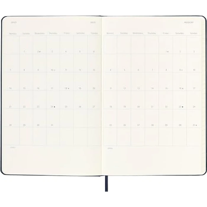 Moleskine Classic 12 Month 2025 Weekly Planner, Hard Cover, Large (5" x 8.25"), Black, 144 pages by Moleskine - Image 5