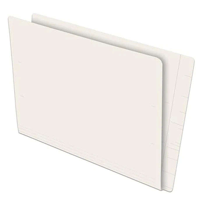 Pendaflex End Tab File Folders with Reinforced Full Tab, Legal Size, Ivory, Heavy-Duty for Open Shelf Filing, Fastener Compatible, Embossed Score Marks, 100/Box by Pendaflex - Used - Good condition - CA$11.03