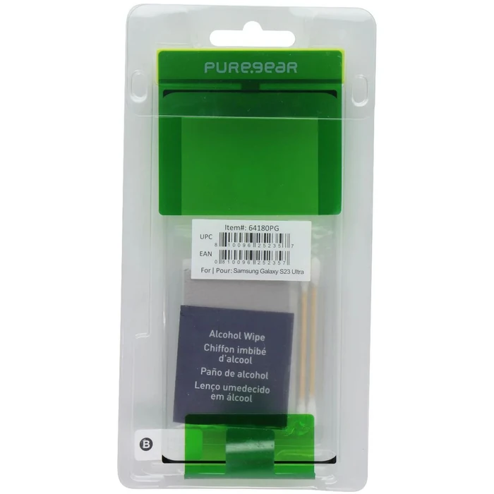 PureGear Tempered Glass for Samsung Galaxy S23 Ultra (64180PG) - Clear by PureGear - Refurbished - Brand New condition - US$8.28
