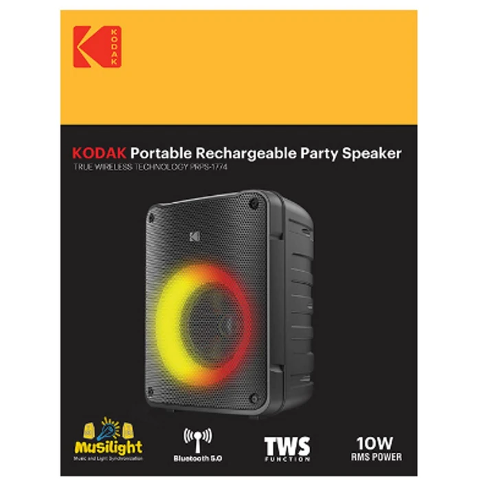 KODAK PRPS-1774 Subwoofer Mini Tower Party Speaker 4" - Black by KODAK - Refurbished - Excellent condition