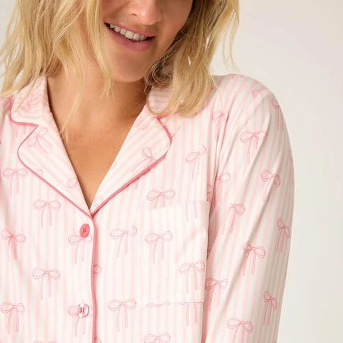 P.J. Salvage Women's [Amazon Exclusive] Cloud Jersey 2-Piece Pj Set, Ballet Pink, Medium by PJ Salvage - Image 2