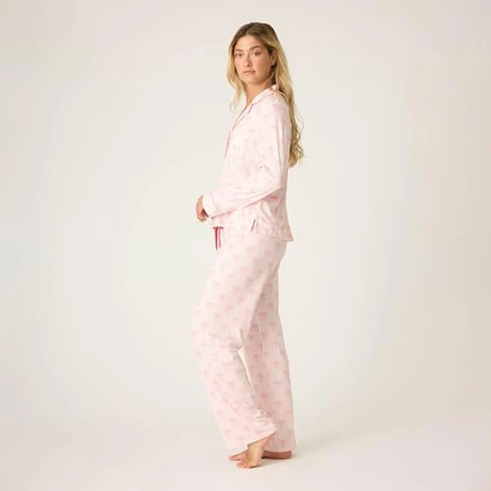 P.J. Salvage Women's [Amazon Exclusive] Cloud Jersey 2-Piece Pj Set, Ballet Pink, Medium by PJ Salvage - Image 3