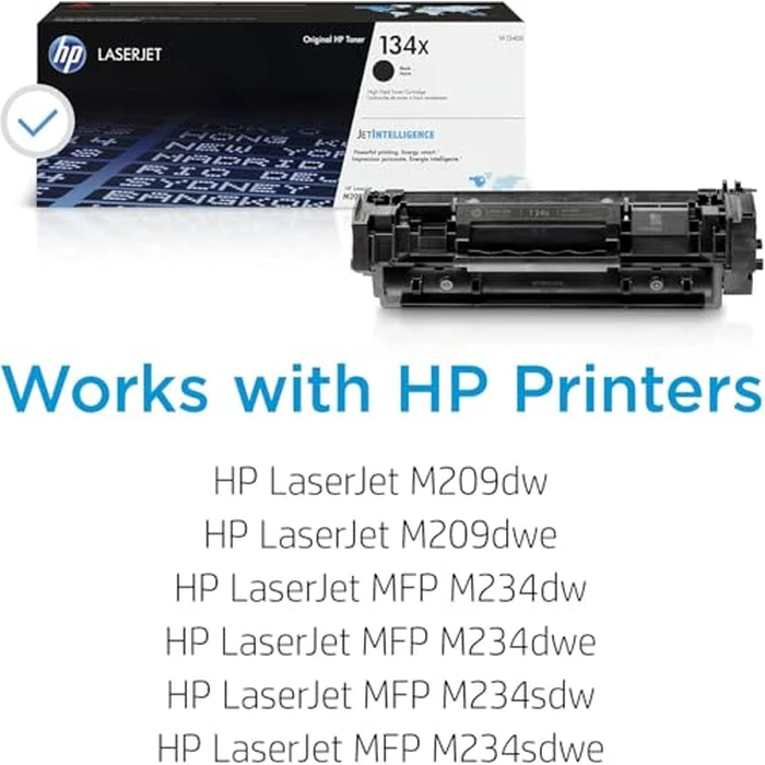 HP 134X High-Yield Black Toner Cartridge 2-Pack | Compatible LaserJet M209 & MFP M234 Series Printers | W1340XD1 by HP - Image 2