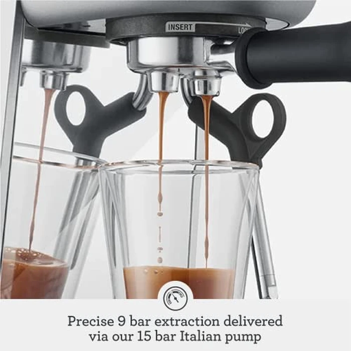 Breville the Bambino Plus Espresso Machine with Auto Milk Frother, Espresso Maker with Seconds Heat Up, Cappuccino & Latte Machine for Home, BES500BSS, Brushed Stainless Steel by Breville - Image 3