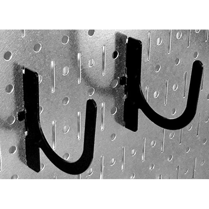 Wall Control 10-UH-003 B Slotted Pegboard U-Hook for Wall Control Pegboard Only, 3", Black by Wall Control - Image 2