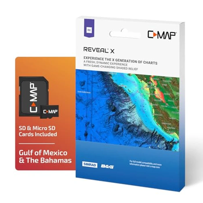 C-MAP Reveal X - Gulf of Mexico & The Bahamas, Map Card for Marine GPS chartplotters by C-MAP - Image 2