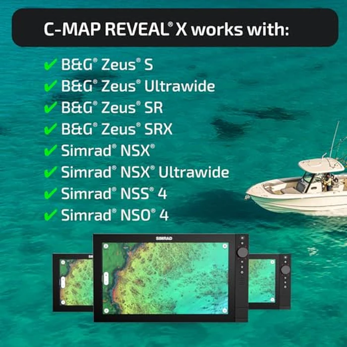 C-MAP Reveal X - Gulf of Mexico & The Bahamas, Map Card for Marine GPS chartplotters by C-MAP - Image 3