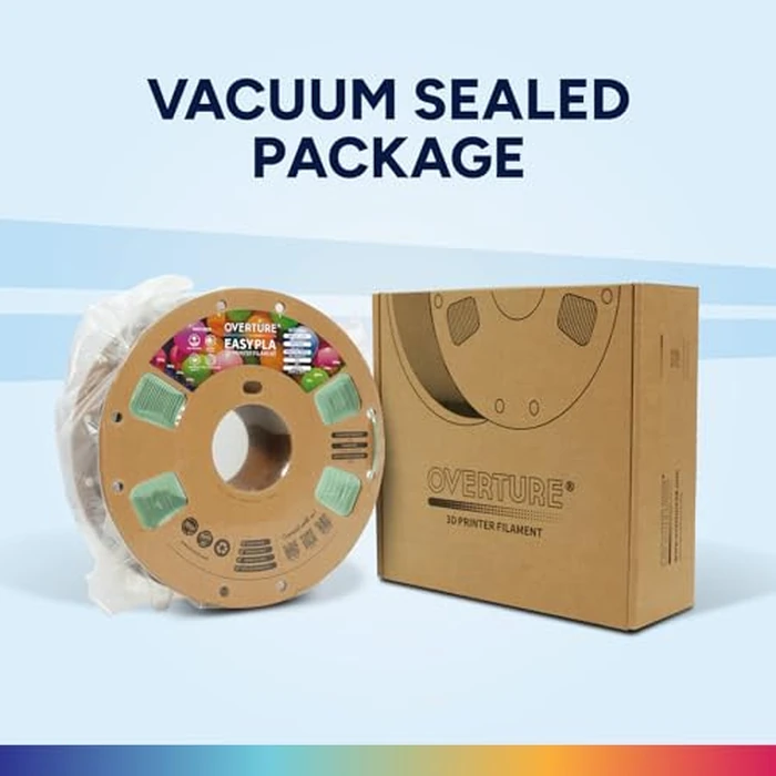 OVERTURE Color Changeable PLA 1.75mm 3D Printer Filament Purple Starlight PLA, 1kg Cardboard Spool (2.2lbs), Dimensional Accuracy +/- 0.02mm, Fit Most FDM Printer (Shimmer Silver Green) by OVERTURE - Image 7