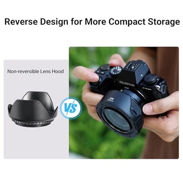 JJC 55mm Tulip Flower Lens Hood for Nikon D3400 D3500 D5600 D7500 with Kit Lens AF-P DX 18-55mm & for Sony A7IV A7 III A7 II A7 with FE 28-70mm, Compatible with a 55mm Filter/Lens Cap by JJC - Image 4