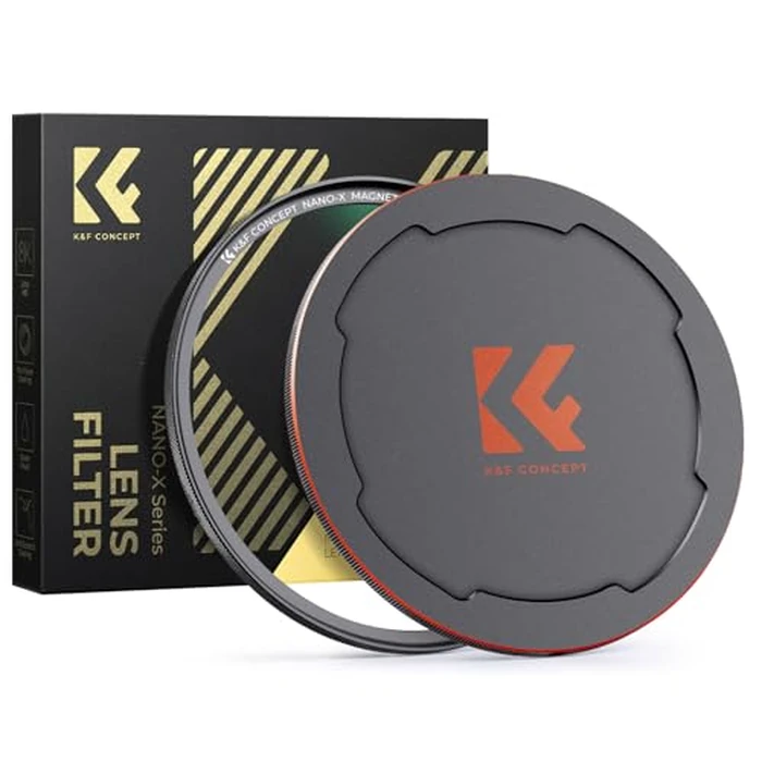 K&F CONCEPT 52mm Magnetic MC UV Lens Protection Filter + Lens Filter Cap with 28 Multi-Layer Coatings Waterproof/Scratch Resistant Ultra-Slim UV Filter for Camera Lens (Nano-X Series) by K&F CONCEPT - Used - Like New condition - US$23.25