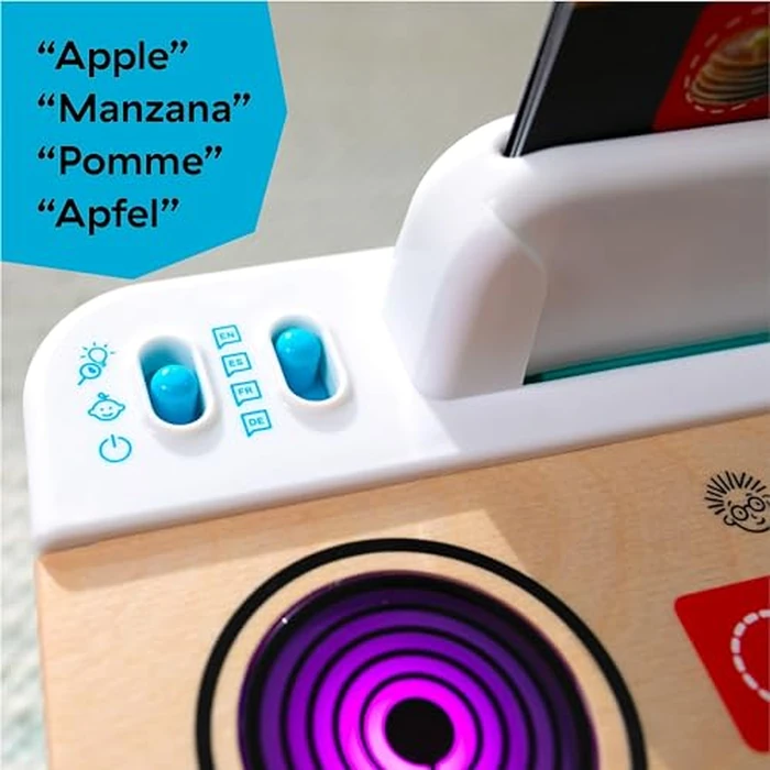 Baby Einstein + Hape Magic Touch Kitchen Play Toy Cooking Stove Set with Real Sounds and Music, Fine Motor Skill Development, Ages 1, 2, 3, 4+ by Baby Einstein - Image 8