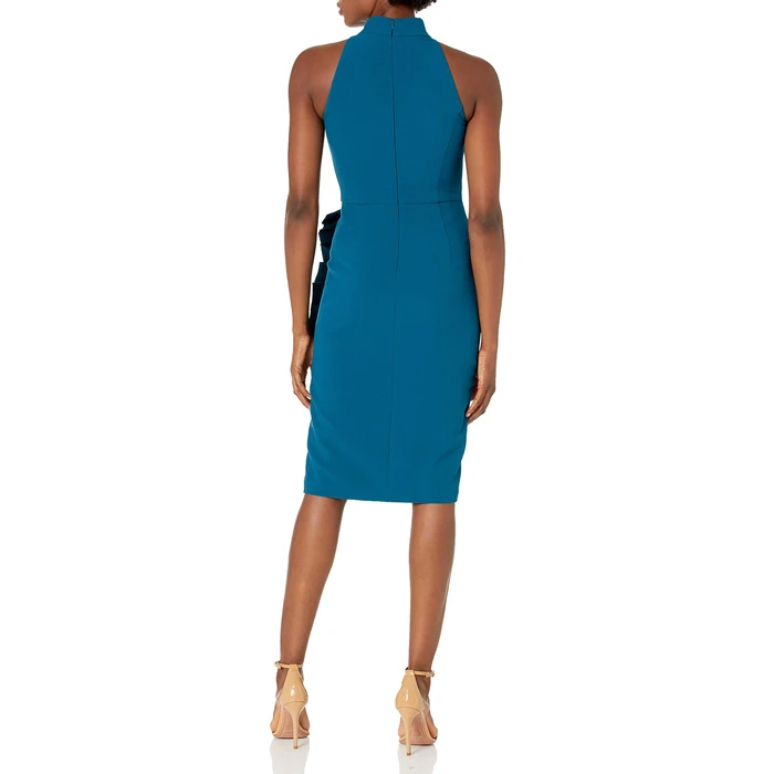 Eliza J Halter Sheath Dress with Ruffle Skirt, DTE, 0 by Eliza J - Image 2