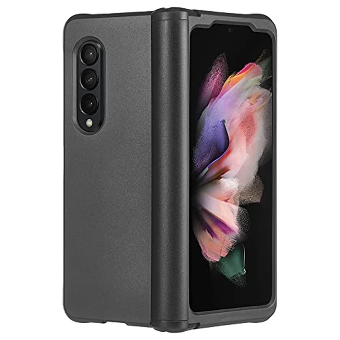 Case-Mate Samsung Galaxy Z Fold 3 Case - 6.5" Black - with 15ft Drop Protection & Wireless Charging - Tough Plus Series Cover for Z Fold 3 5G with Shock Absorbing Materials & Dual Layer Protection by Case-Mate - Image 1