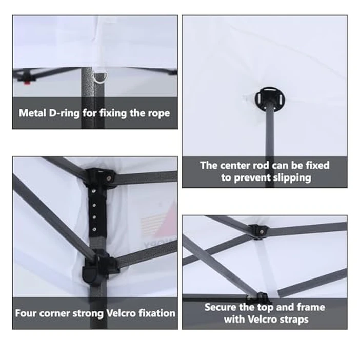 ABCCANOPY Replacement Canopy Top for Pop Up Canopy Tent (10x10, White) by ABCCANOPY - Image 4