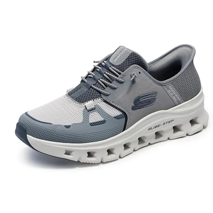 Skechers Men's Glide-Step Pro Hands Free Slip-in Sneaker, Gray/Charcoal, 10.5 by Skechers - Image 1