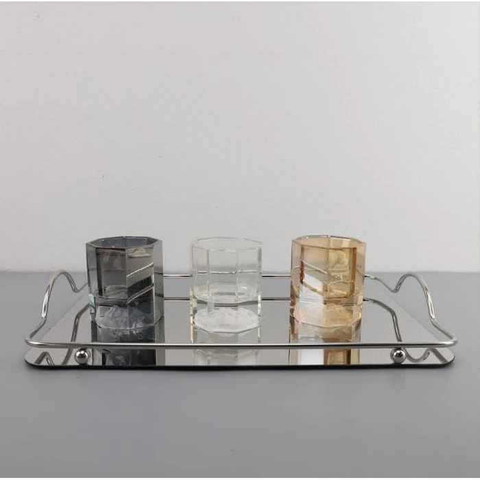 Silver Tray, Stainless Steel Large Rectangle Tray for Home, Living Room, and Commercial Use for Serving Coffee, Water Cups, and Fruits by CHEOTIME - Image 8