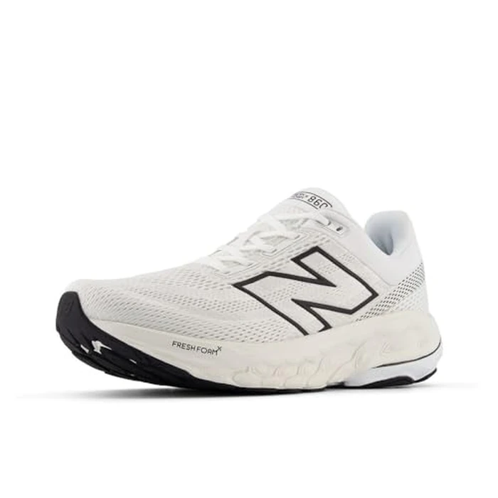 New Balance Men's Fresh Foam X 860 V14 Running Shoe, White/Black/Sea Salt, 11.5 N by New Balance - Used - Very Good condition