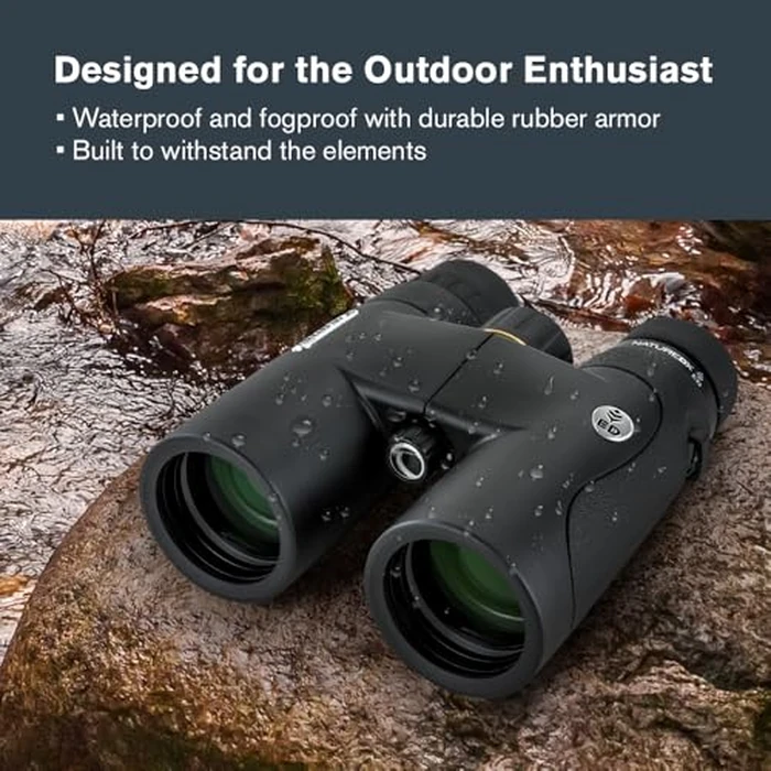Celestron - Nature DX ED 8x42 Premium Binoculars - Extra-Low Dispersion Objective Lenses - Outdoor and Birding Binocular - Fully Multi-Coated with BaK-4 Prisms - Rubber Armored, Fogproof, Waterproof by Celestron - Image 6