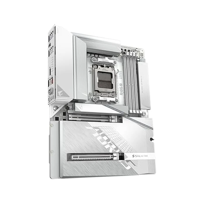 GIGABYTE B850 AORUS Stealth ICE Reverse-Connect ATX Motherboard, Support AMD Socket AM5 Processors, DDR5, 14+2+2 Power Phase, 4X M.2, PCIe 5.0, USB-C, WIFI7, 5GbE LAN, EZ-Latch, 5-Year Warranty by GIGABYTE - Image 3