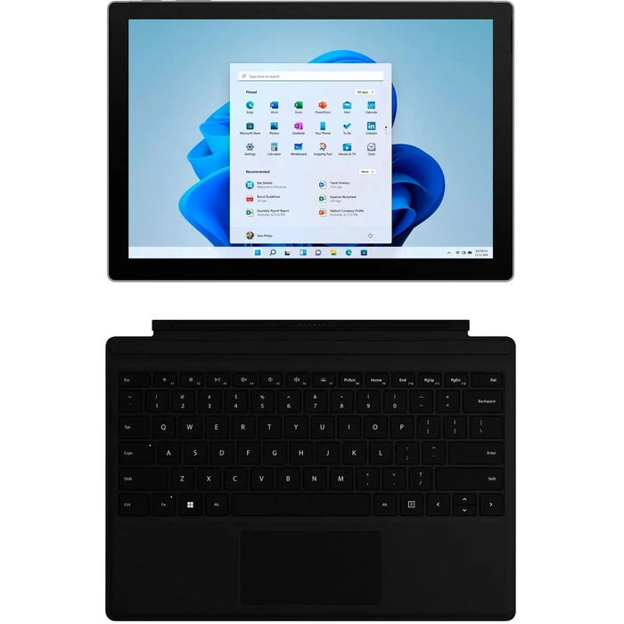 Microsoft Surface Pro 7+ with Surface Pro Type Cover - 128GB - WiFi - Intel Core i5-1135G7 2.4GHz - 8GB RAM - Platinum with Black Cover by Microsoft - Image 3