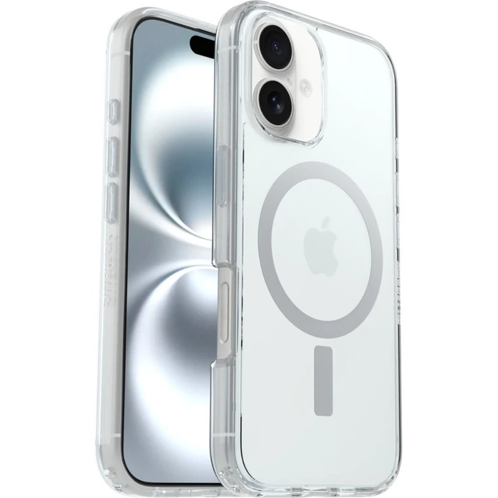 OtterBox Symmetry Series Clear Phone Case with MagSafe for iPhone 16 - Clear by OtterBox - Refurbished - Good condition - US$19.33