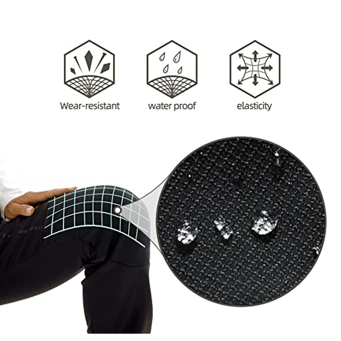 BenBoy Men's Snow Ski Outdoor Waterproof Windproof Fleece Cargo Hiking Pants,AN-SF1602M-BlackTall-M by BenBoy - Image 2