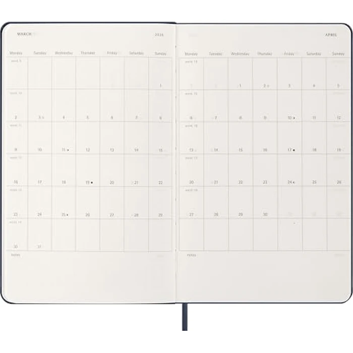 Moleskine Classic 12 Month 2026 Weekly Planner, Hard Cover, Large (5" x 8.25"), Sapphire Blue, 144 pages by Moleskine - Image 3