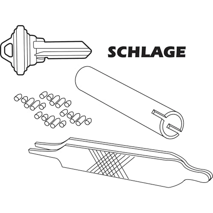 Prime-Line E 2402 Re-Keying Kit - Re-Key a Lock Kit with Pre-Cut Keys for Rekeying all your Locks to One Key, For Schlage Brand Locks, Type “C” 5-Pin Style Locks (1 Kit) by PRIME-LINE - Image 2