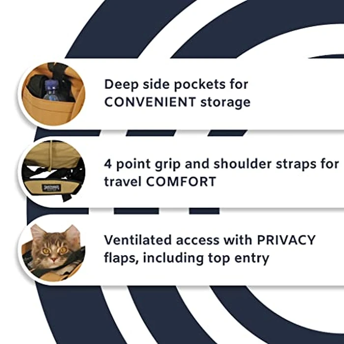 SturdiBag Large Pet Travel Carrier: Flexible Height for Cat and Dog Soft Sided with Safety Clips and Seatbelt Straps | Purple, 18" x 12" x 12" (PN: SB2-PRO-P) by STURDI PRODUCTS - Image 3