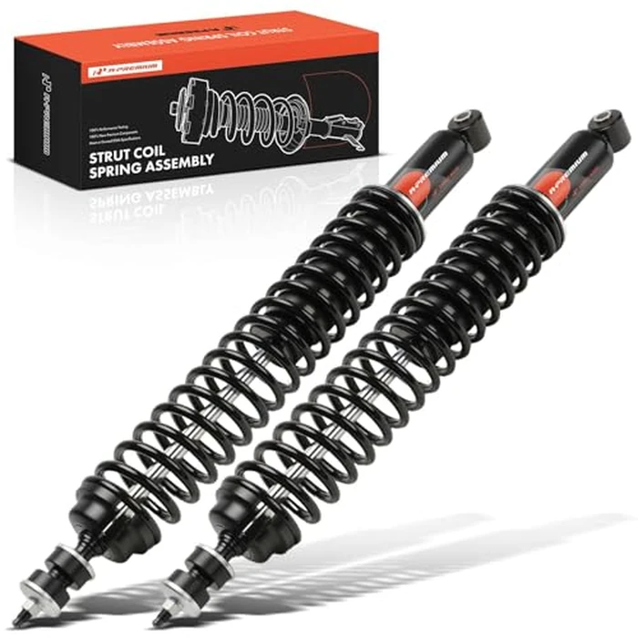 A-Premium Rear Load Adjusting Shock Absorber Compatible with Ford E-150 2008-2014, E-250 2003-2006, E-250 Econoline 1992-2002, 2-PC Set by A-Premium - Used - Like New condition