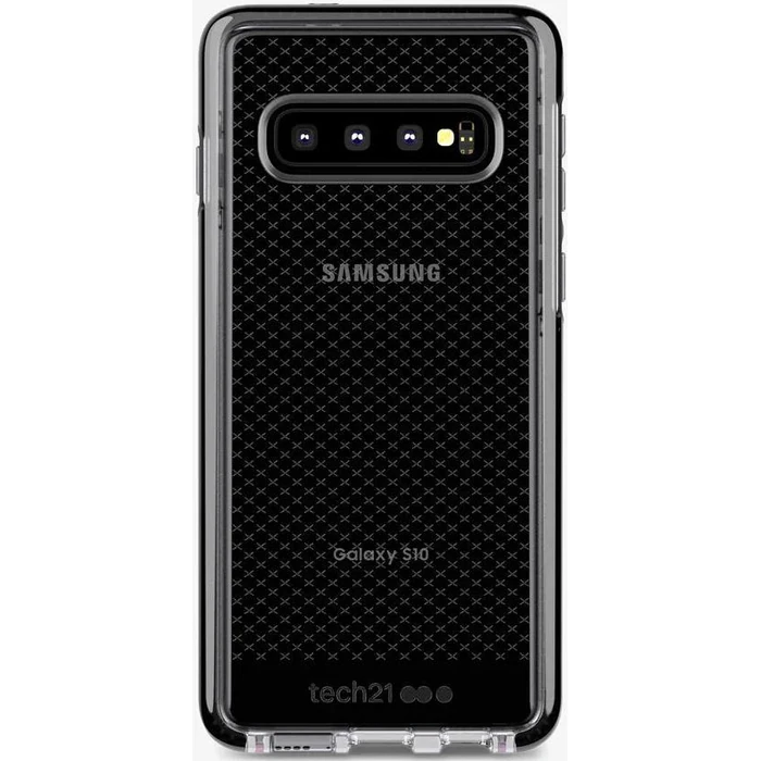 Tech21 Protective Phone Case Thin Patterned Back Cover with FlexShock for Galaxy S10 - Smokey Black by Tech21 - Refurbished - Brand New condition - US$20.48