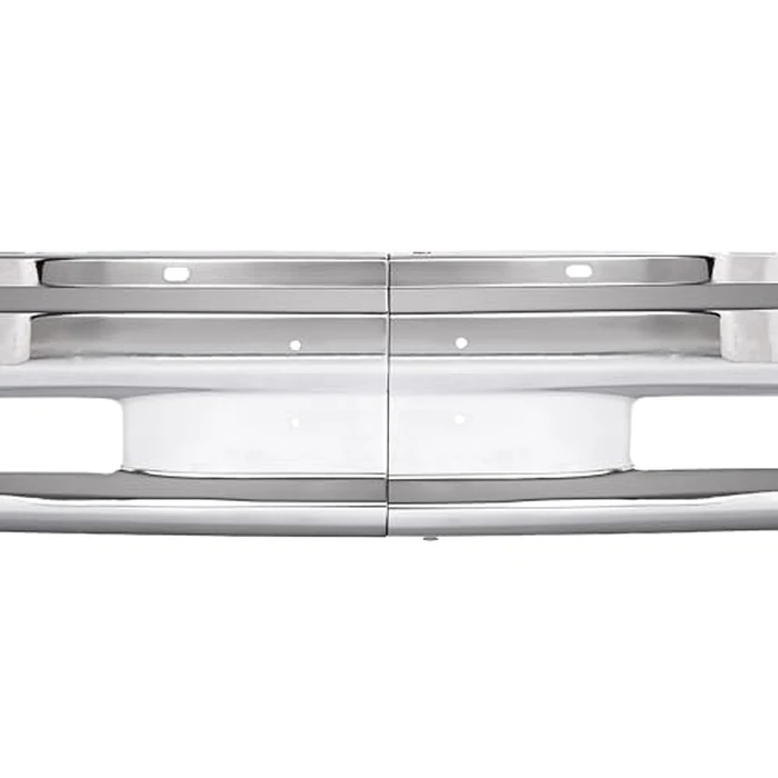 ALMULOO Front Bumper Face Bar Compatible with 2013-2018 Ram 1500 2019-2024 Ram 1500 Classic Replacement for CH1002397 68160855AC W/O Sensor Holes&Fog Lights Holes Steel Chrome Silvery 2Pcs by ALMULOO - Image 8