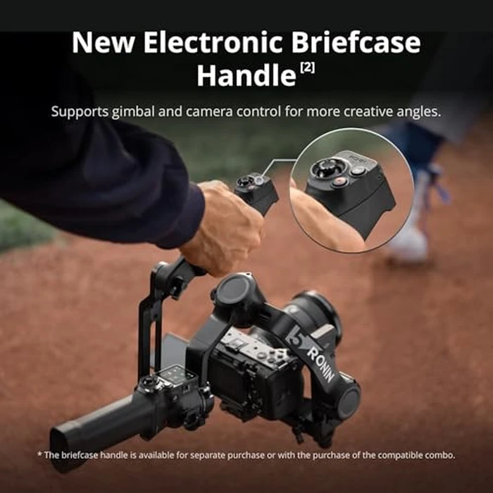 DJI RS 5 Combo, Gimbal Stabilizer for Camera Canon/Sony/Panasonic/Nikon/Fujifilm, Intelligent Tracking, Electronic Briefcase Handle, Fine-Tuning Knobs, New Z-Axis Indicator by DJI - Image 3