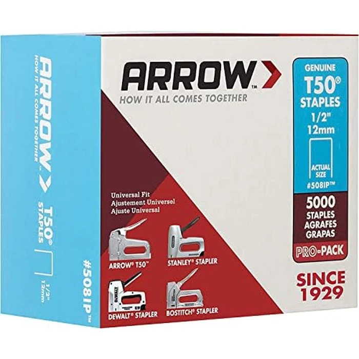 ARROW ARRT5012IP Fastener 508IP 1/2-Inch Genuine T50 Staples, 5,000-Pack by Arrow - Image 7