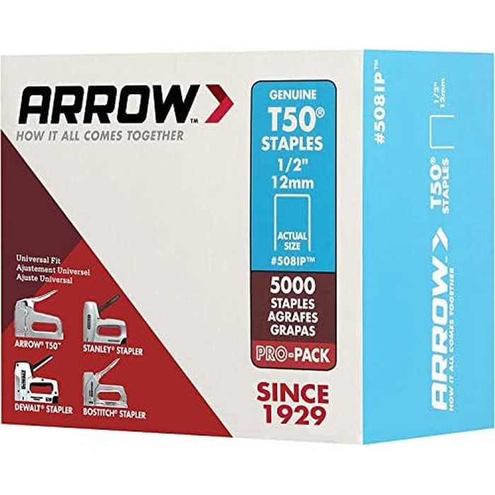 ARROW ARRT5012IP Fastener 508IP 1/2-Inch Genuine T50 Staples, 5,000-Pack by Arrow - Image 8