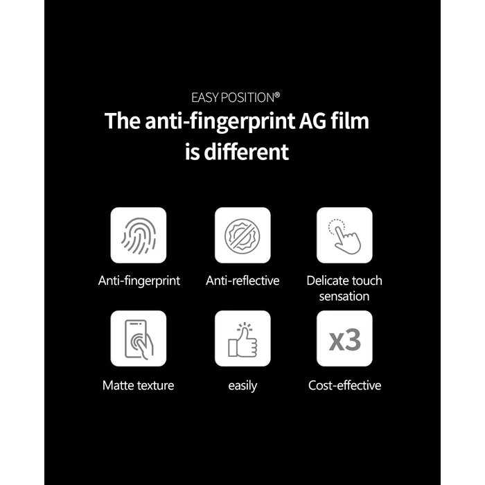 [EAZY POSITION] Z Flip 6 Screen Protector for Samsung Galaxy - 3 Pack, Anti Glare, Fingerprint Resistant, Matte Finish, Easy DIY Installation by EASY POSITION - Image 5