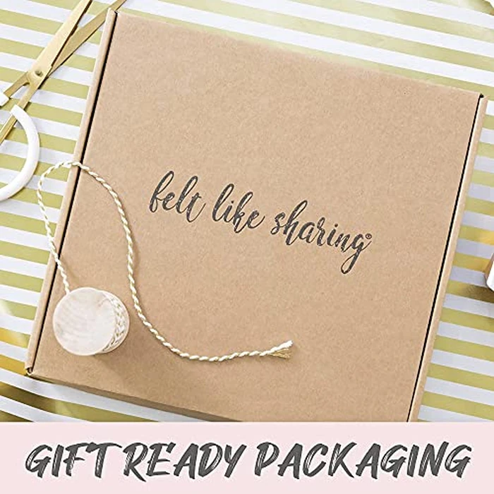 Felt Letter Board, 10x10in Changeable Letter Board with Letters White 300 Piece - Felt Message Board, Oak Frame Wooden Letter Board for Baby Announcements, Milestones, Office Decor & More (Navy) by Felt Like Sharing - Image 2