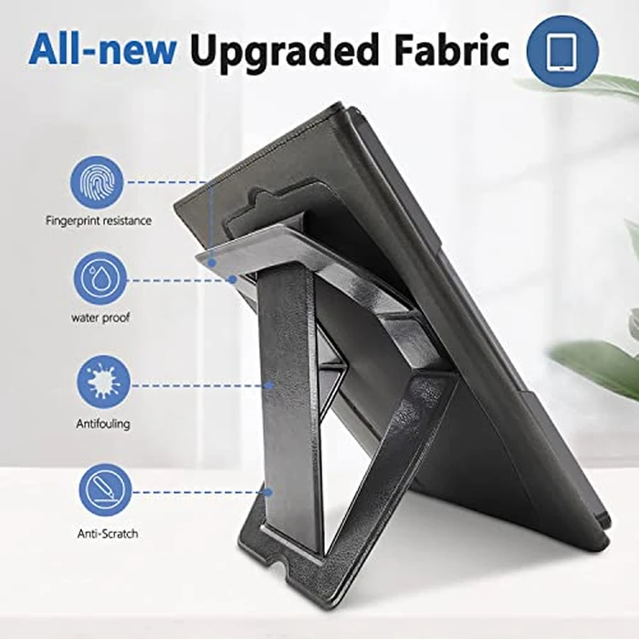 E NET-CASE Case for Kindle Scribe 10.2 inch 2024 & 2022 Released, Multi-Viewing 360 Degree Rotating Cover with Stand, Auto Sleep/Wake with Pen Holder, (Black) by E NET-CASE - Image 3