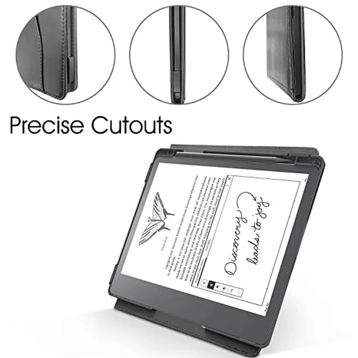 E NET-CASE Case for Kindle Scribe 10.2 inch 2024 & 2022 Released, Multi-Viewing 360 Degree Rotating Cover with Stand, Auto Sleep/Wake with Pen Holder, (Black) by E NET-CASE - Image 7