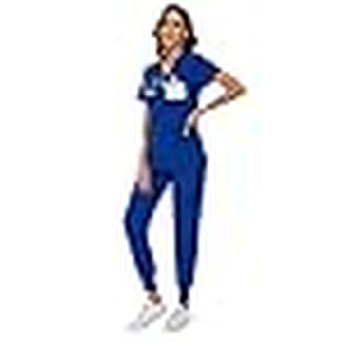 COZYFIT Scrubs for Women Set - Stretch V-Neck Scrub Top & Jogger Pant with 8 Pockets, Yoga Waistband, Anti Wrinkle, Slim Fit Women Scrubs by COZYFIT - Image 9