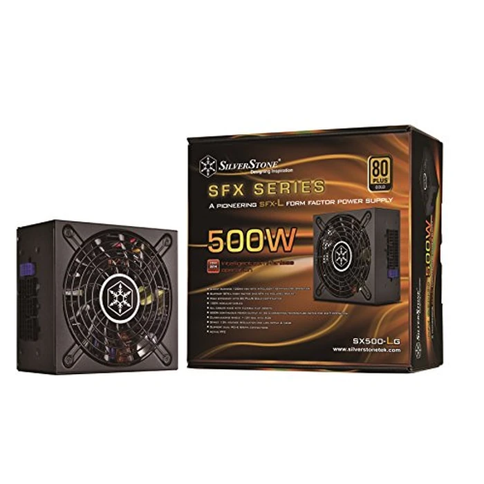 Silverstone Technology SX500W SFX-L Form Factor 80 Plus Gold Full Modular Lengthened Power Supply with +12V Single Rail, Active PFC (SX500-LG) by SilverStone - Image 3