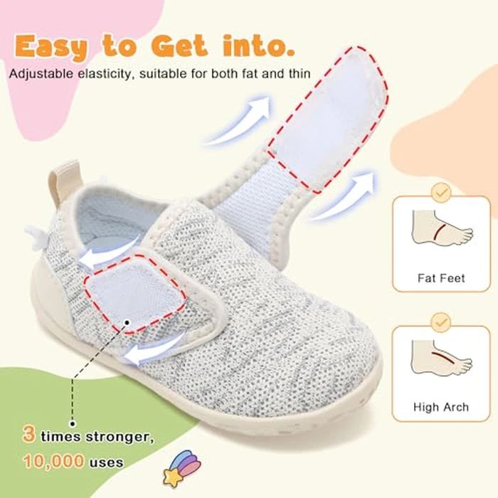 FEETCITY Barefoot Baby Shoes Boys Girls First Walking Shoes Infant Barefoot Sneakers Flexible Lightweight by FEETCITY - Image 3