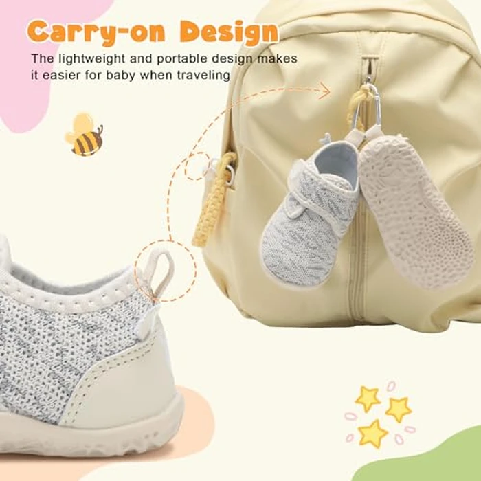 FEETCITY Barefoot Baby Shoes Boys Girls First Walking Shoes Infant Barefoot Sneakers Flexible Lightweight by FEETCITY - Image 5