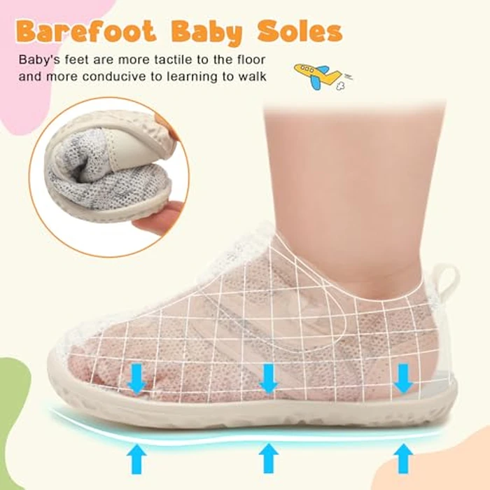 FEETCITY Barefoot Baby Shoes Boys Girls First Walking Shoes Infant Barefoot Sneakers Flexible Lightweight by FEETCITY - Image 6
